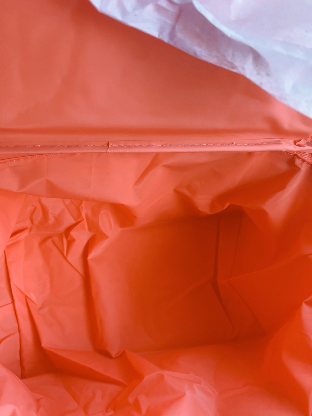 Trader Joe's Pink & Coral Striped Insulated Tote - Picture 3 of 3